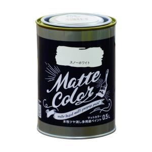 アサヒペン 水溶性多役立つことえの具引っ敷き色つや0.5Lスノーホワイト【入数:6】