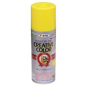 アサヒペン 創作的色つや吹きつける420ML65黄色【入数:6】