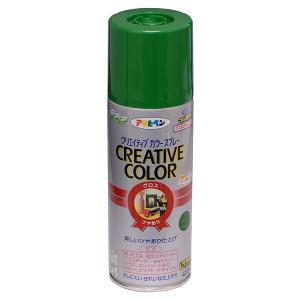 アサヒペン 創作的色つや吹きつける420ML67緑であること【入数:6】