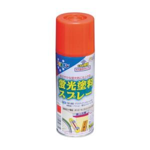 アサヒペン 螢光えの具吹きつける300ML赤いこと【入数:6】