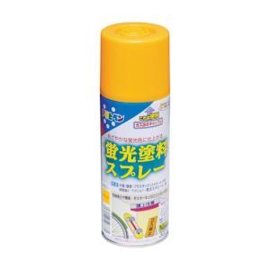 アサヒペン 螢光えの具吹きつける300MLオレンジ色【入数:6】