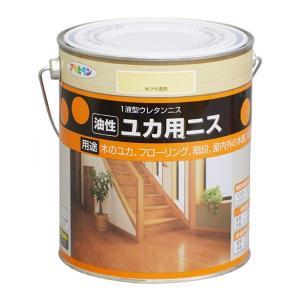 アサヒペン 油性ユカ用ニス1.8L半ツヤ澄み切った【入数:6】