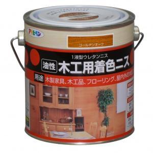 アサヒペン 大工仕事用染め付けるニス0.7Lゴールデンオーク材【入数:6】