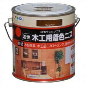 アサヒペン 大工仕事用染め付けるニス0.7Lウォルナット【入数:6】