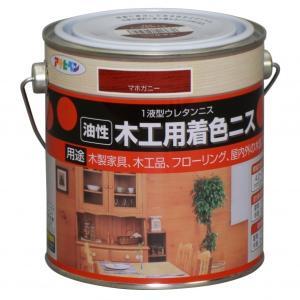 アサヒペン 大工仕事用染め付けるニス0.7Lマホガニー【入数:6】