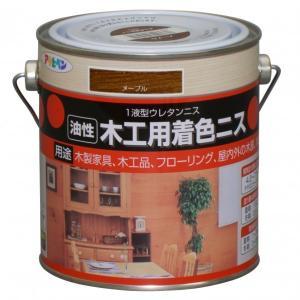 アサヒペン 大工仕事用染め付けるニス0.7Lメープル【入数:6】