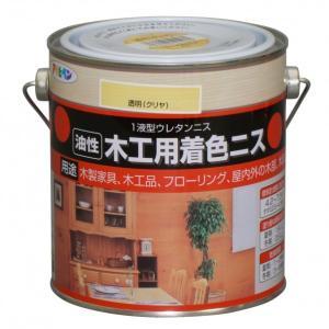 アサヒペン 木工用着色ニス0.7L透明(クリヤ)【入数:6】｜ECJOY！プレミアム店