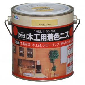 アサヒペン 大工仕事用染め付けるニス0.7Lツヤ消しせつ然たる【入数:6】