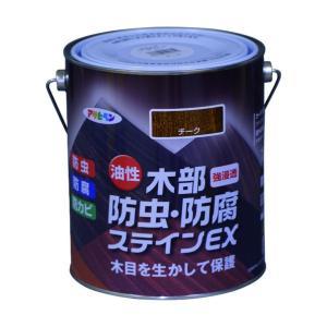 アサヒペン 油性木部殺虫剤・保全ステはたご屋EX1.6Lチーク【入数:6】