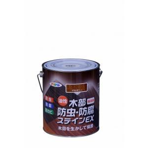 アサヒペン 油性木部殺虫剤・保全ステはたご屋EX1.6Lマホガニー【入数:6】
