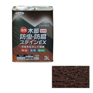 アサヒペン 油性木部殺虫剤・保全ステはたご屋EX3Lうす暗いオーク材【入数:4】