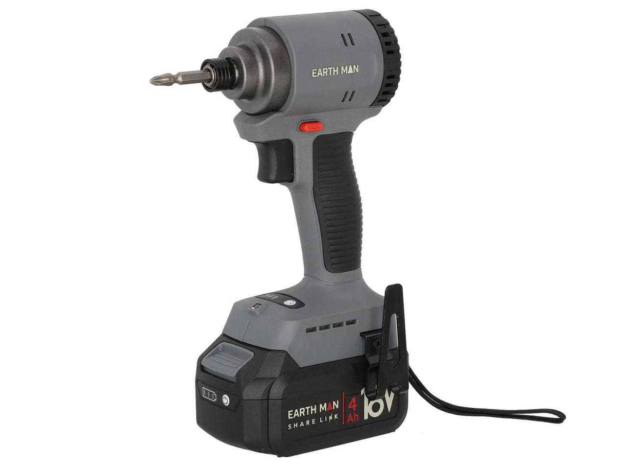 高儀 EARTH MAN Share Link 18V充電式ブラシレスインパクトドライバー SL-BIDR180-AS|ECJOY!プレミアム店