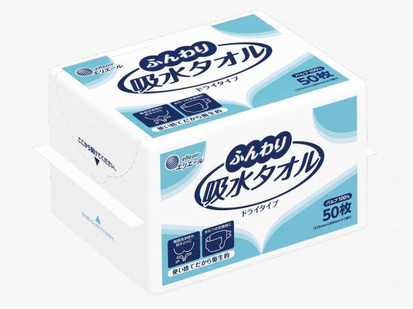 大王製紙 エリ叫びごえふんわり吸水西洋手ぬぐい 50枚【入数:24】
