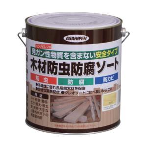アサヒペン 木材防虫防腐ソート2.5L透明(クリヤ)【入数:4】|ECJOY!プレミアム店