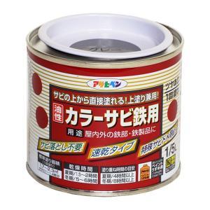 アサヒペン 色つやサビ鉄用1/5L薄墨色(ねずみ色)【入数:6】
