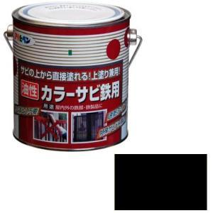 アサヒペン 色つやサビ鉄用0.7L黒【入数:6】