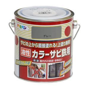 アサヒペン 色つやサビ鉄用0.7L薄墨色(ねずみ色)【入数:6】