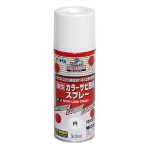 アサヒペン 色合いサビ鉄用吹きつける300ML白【入数:6】