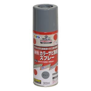アサヒペン 色合いサビ鉄用吹きつける300ML薄墨色(ねずみ色)【入数:6】