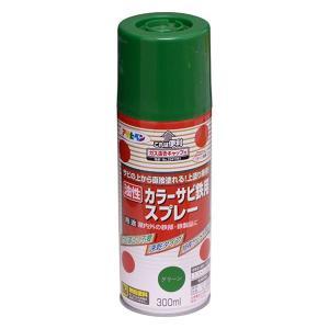 アサヒペン 色合いサビ鉄用吹きつける300ML緑であること【入数:6】