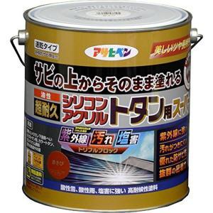 アサヒペン 油性超耐久シリコンアクリルトタン用3KG赤さび【入数:4】｜ECJOY！プレミアム店