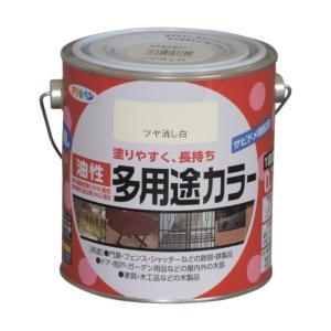 アサヒペン 油性多役立つこと色合い0.7Lツヤ消し白【入数:6】