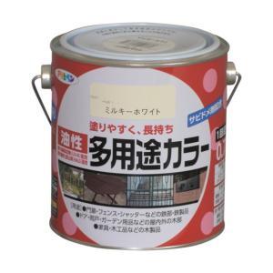 アサヒペン 油性多役立つこと色合い0.7Lミルキー白いこと【入数:6】