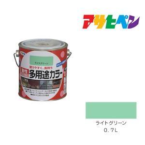 アサヒペン 油性多役立つこと色合い0.7Lライトグリーン【入数:6】