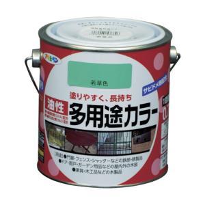 アサヒペン 油性多役立つこと色合い0.7L若草色【入数:6】