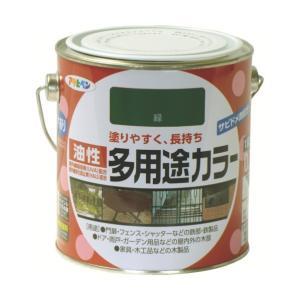 アサヒペン 油性多役立つこと色合い0.7L緑【入数:6】