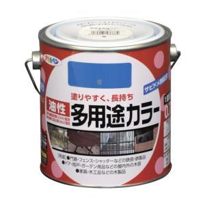 アサヒペン 油性多役立つこと色合い0.7L青【入数:6】