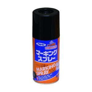 アサヒペン マーキングスプレー300ML黒【入数:6】