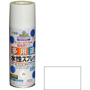 アサヒペン 水溶性多役立つこと吹きつける420ML白【入数:6】
