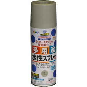 アサヒペン 水溶性多役立つこと吹きつける420ML点火装置薄墨色【入数:6】