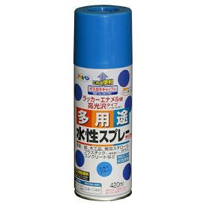 アサヒペン 水溶性多役立つこと吹きつける420ML天の原青碧【入数:6】