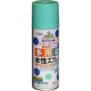 アサヒペン 水溶性多役立つこと吹きつける420MLペパーミント緑であること【入数:6】