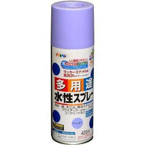 アサヒペン 水溶性多役立つこと吹きつける420MLラベンダー【入数:6】