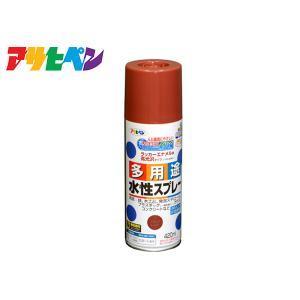 アサヒペン 水溶性多役立つこと吹きつける420MLブリックレッド【入数:6】