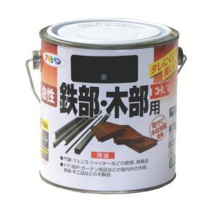 アサヒペン 油性鉄部・木部用EX0.7L黒【入数:6】