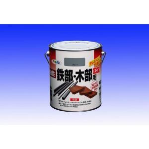 アサヒペン 油性鉄部・木部用EX1.6Lグレー【入数:6】｜ECJOY！プレミアム店