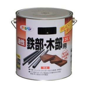アサヒペン 油性鉄部・木部用EX3L黒【入数:4】｜ECJOY！プレミアム店
