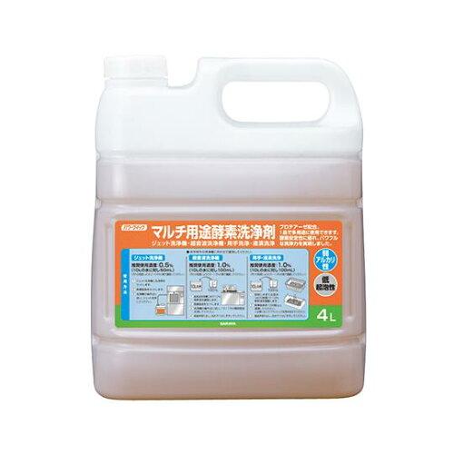 サラヤ 力強さクイック マルチ役立つことエンザイム洗い濯ぎ剤弱アルカリ性・低起泡性 4L 50354 1本