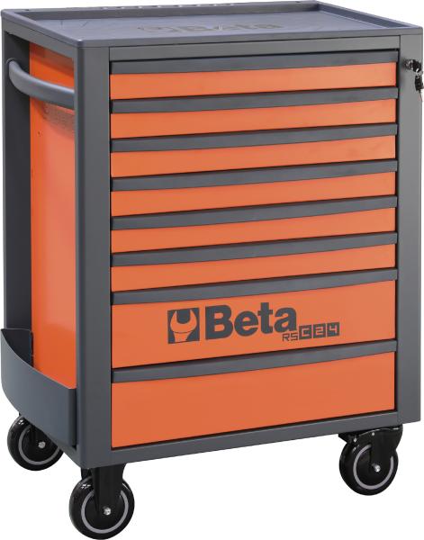 Beta社 RSC24/8-FO ツールトロリー 8段 ORANGE (4面)｜ECJOY！プレミアム店