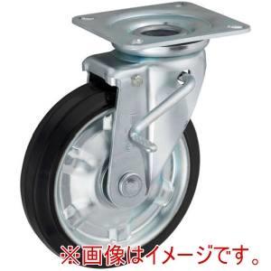 岐阜産研工業 UKAI 中荷重用キャスター ストッパー付旋回(自在)金具 JBタイプ 耐熱ゴム 車輪径200mm (CRJB200 1841)｜ECJOY！プレミアム店
