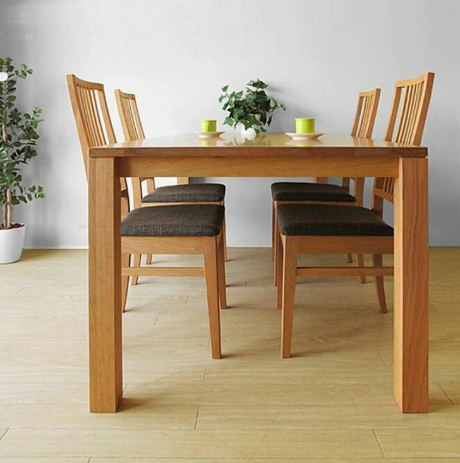 ダイニングテーブル オーダーテーブル 受注生産商品 開梱設置配送 幅120cm 130cm 140cm 150cm 160cm 170cm 180cm 190cm 200cm ブラックチェリー材 ブラックチェリー無垢材（※チェア別売）※サイズによって金額が変わります。｜座家具