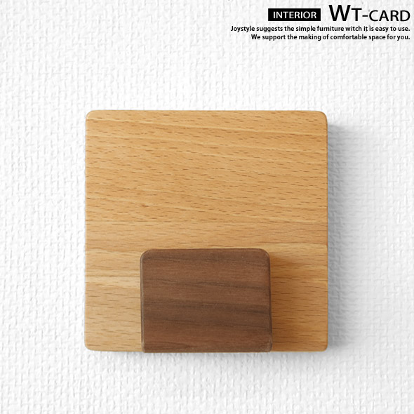 楽天市場 在庫限り ビーチ材 ウォールナット材 ビーチ無垢材とウォールナット無垢材を組み合わせ オイル仕上げ ポストカードや写真を飾るのに便利な壁面収納トレー ウォールトレー Wtシリーズ カードスタンド 写真立て Joystyle Coordinate