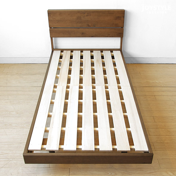 Two Colors Of Bed Frame Paulownia Drainboard Bed Domestic Production Bed XIAN Walnut Color Natural Color Development Of A Low Type Featuring A Feel Of