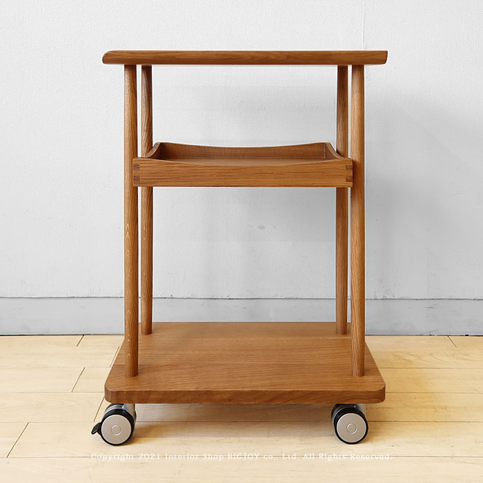 楽天市場】キッチンワゴン オーク材 木製ワゴン ナチュラルテイスト