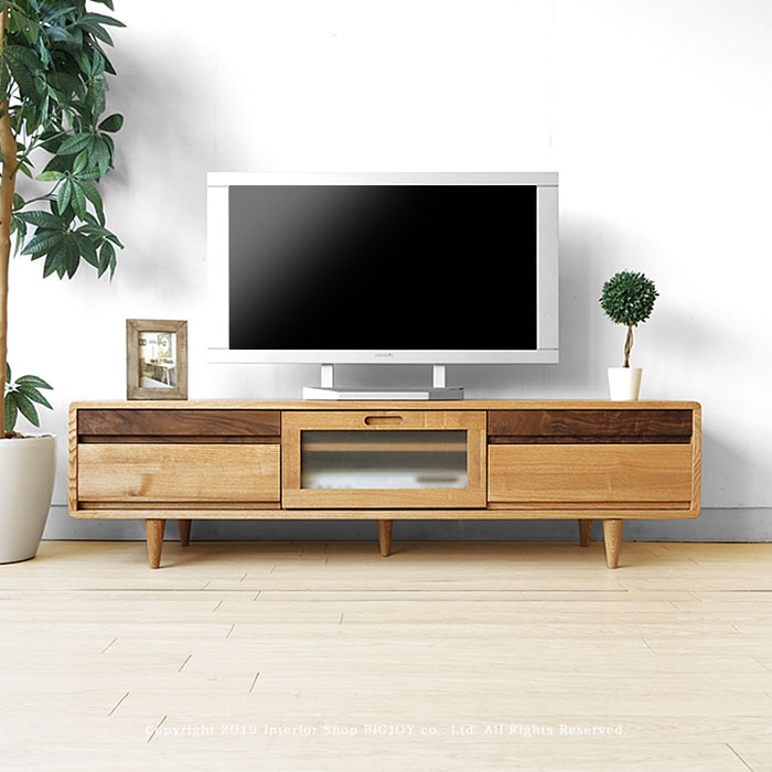 テレビ台　ウォールナットとライトウッド 楽天市場】【幅1500mm/テレビボード/ライト色】テレビボード 角
