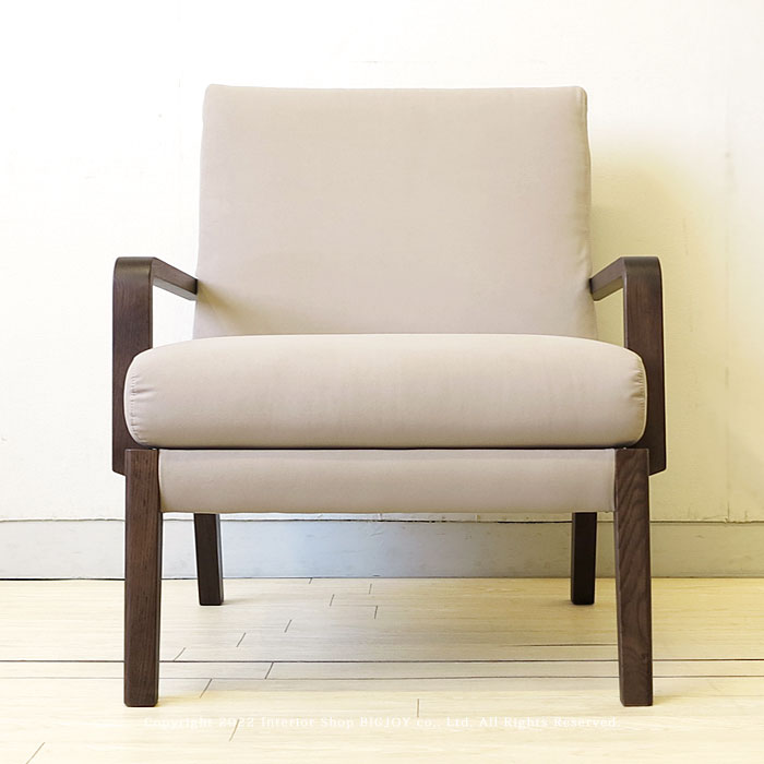 1人掛けソファ 1Pソファ パーソナルチォエア 受注生産商品 オーク材 オーク無垢材 布張り｜JOYSTYLE interior